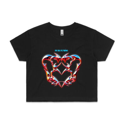 Electric Heart women's crop tee Thumbnail