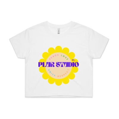 PLUR Studio womens crop tee Thumbnail